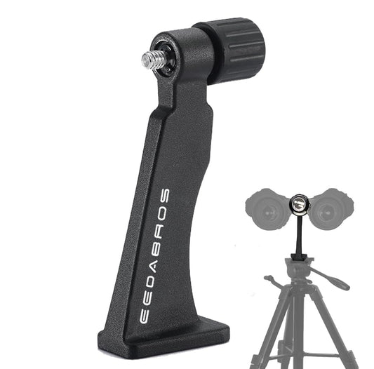 EEDABROS Binocular Tripod & Monopod Adapter/Heavy Binocular, Camera, & Scope Holder/Versatile, Stable 1/4" Threaded Mount/Great for Stargazing & Hunting