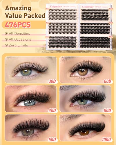Calphdiar Eyelash Clusters 30D-100D DIY Lash Extensions 10-16mm
