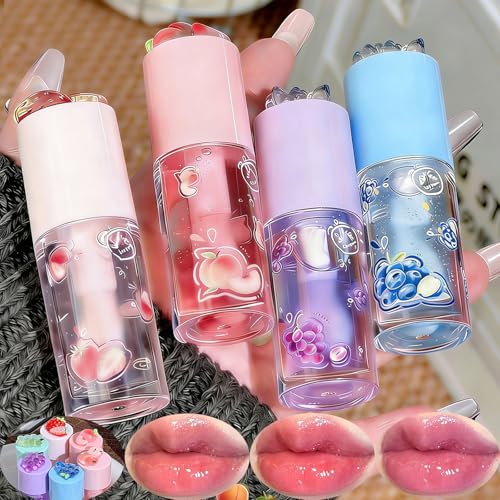 4-Piece Hydrating Fruit Flavored Lip Gloss Set
