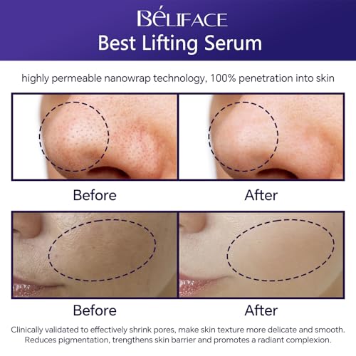 6X Peptides Face Serum for Skin Care, Hyaluronic Acid Serum for Face Anti Aging, Collagen Booster Frankly Closer Pore Reducing Serum for Fine Lines and Wrinkles, Lighten Dark Spots (1.35 Fl Oz)