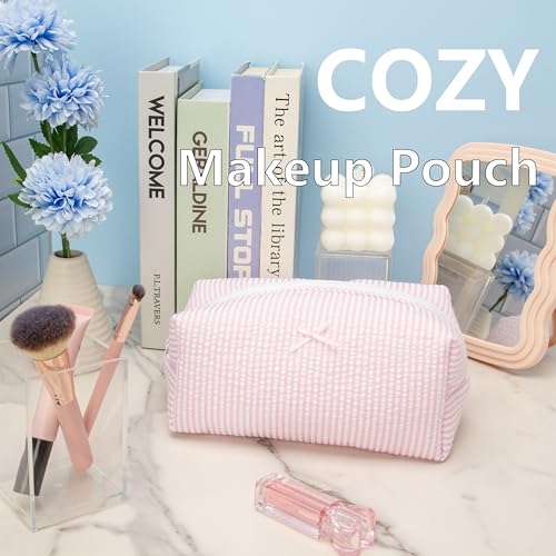 PAZIMIIK Soft Cosmetic Pouch - Makeup Bag for Women