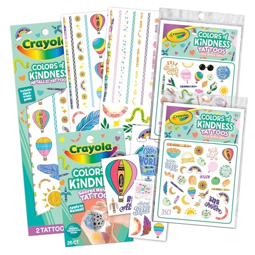 Crayola Colors of Kindness Temporary Tattoos, 98+ Designs