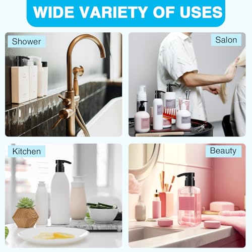 4-Pack Shampoo Pump Dispenser for 28mm/1.1" Bottles