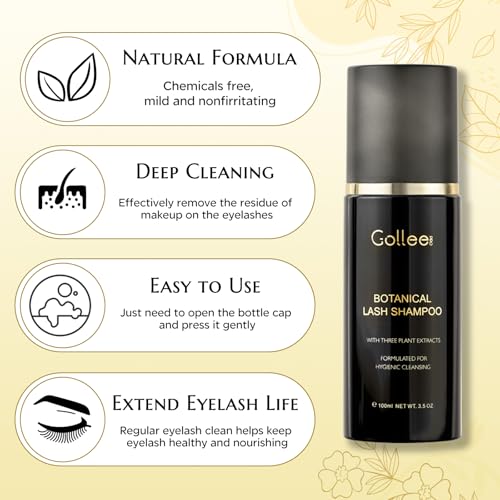 GOLLEEPRO Lash Shampoo 100ML - Eyelash Extension Cleanser