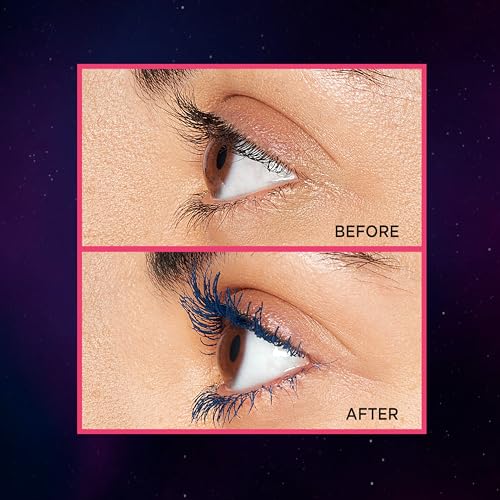 L'Oreal Paris Telescopic Lift Mascara Stellar Blue – Lengthening & Volumizing Waterproof Eye Makeup 0.33 fl oz