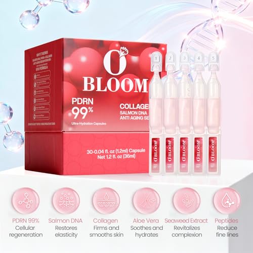 Salmon DNA Rejuvenating Serum ? 5000ppm PDRN + 2000ppm Marine Collagen, Glutathione, Niacinamide & 6x Hyaluronic Complex ? Korean Anti-Aging Ampoule for Radiance & Fine Lines ? 30 x 0.04 fl.oz