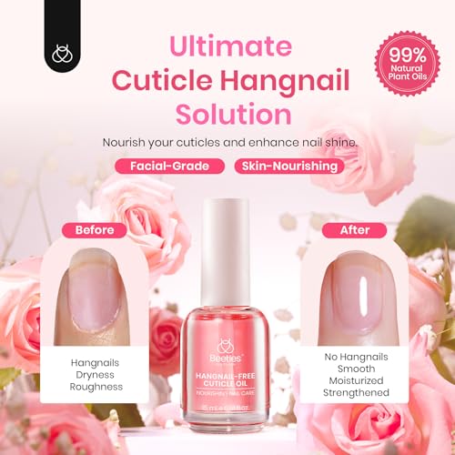 Beetles Natural Rose Cuticle Oil 15ml - Nourishing Nail & Cuticle Care