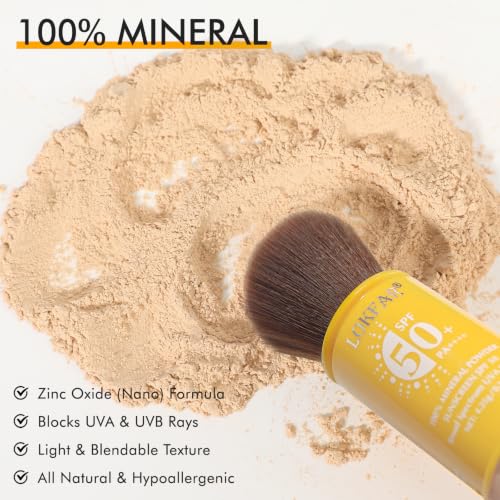 Mineral SPF 50 Setting Powder Sunscreen Brush | Face & Scalp
