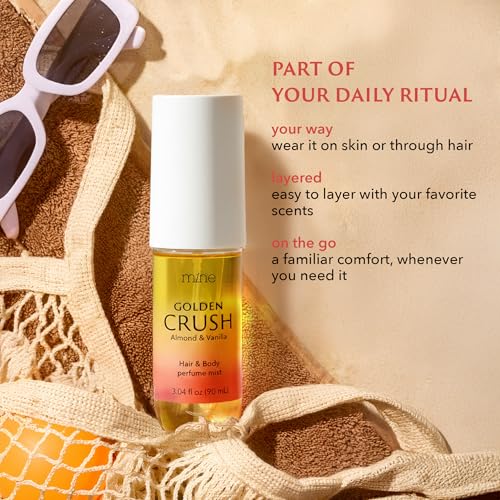 Golden Crush Hair & Body Mist - Vanilla Pistachio Scent, 3.04 oz
