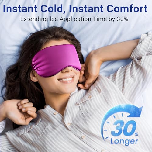 Cooling Eye Mask for Puffy Eyes & Migraines Relief