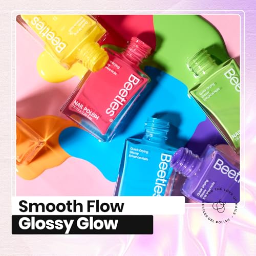Beetles Neon Summer Cocktails Nail Polish Set, 12 Quick Dry Bright Colors