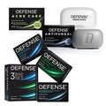 Defense Soap Bar Variety 3-Pack - Original Tea Tree, Peppermint, Oatmeal + Antifungal Medicated Bar Soap + Acne Care Bar Soap 4.2oz | 2% Salicylic Acid, Tea Tree & Eucalyptus Essential Oils