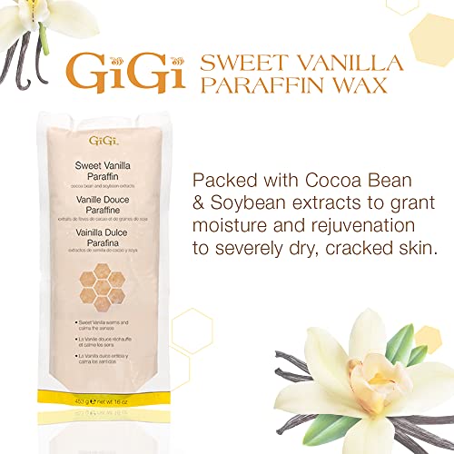 GiGi Sweet Vanilla Paraffin Wax Refill - Moisturizing Therapy 16 oz