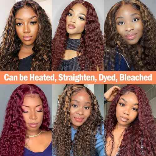 Human Hair Bundles Brazilian Deep Wave Human Hair 3 Bundles 20 22 24inch 100% Unprocessed Virgin Deep Wave Curly Water Wave Wet and Wavy Weaves