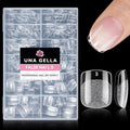 UNA GELLA Extra Short Squoval Gel Nail Tips 216pcs Pre-Shaped Matte Finish