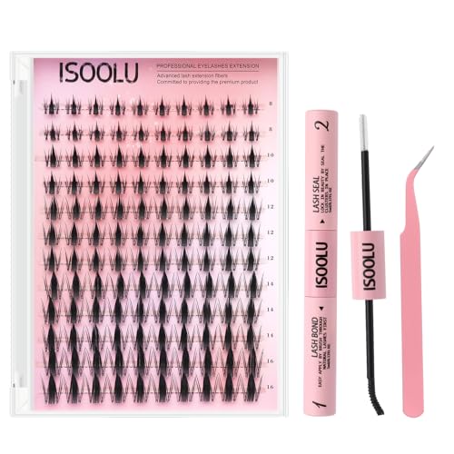 Lash Clusters Kit - 240 Pcs DIY Eyelash Extension with Bond & Seal