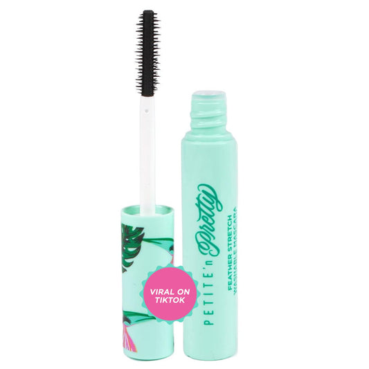 Petite 'n Pretty Feather Stretch Tubing Washable Mascara - Makeup for Kids, Tweens and Teens - Extends lashes, Easy to Apply & Remove - Non Toxic & Made in the USA - As Seen on TikTok