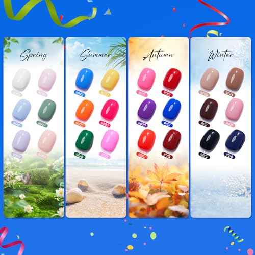 HEMA TPO Free Gel Nail Polish Kit with U V Light- 24Colors Nail Kit 54PCS Gel Polish Starter Set with Matte Glossy Base Top Coat Primer Blooming Builder At Home Gel Manicure Kits Gifts for Women Girl
