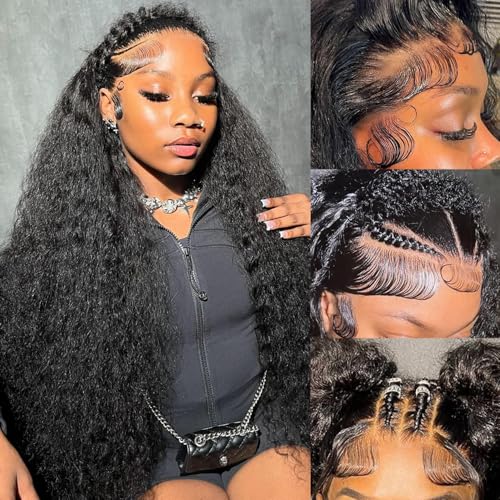 Simeider 30 Inch Deep Wave Lace Front Wig Human Hair 13x6