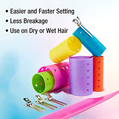 Conair 54-Piece Magnetic Hair Rollers Set with Clips & Comb