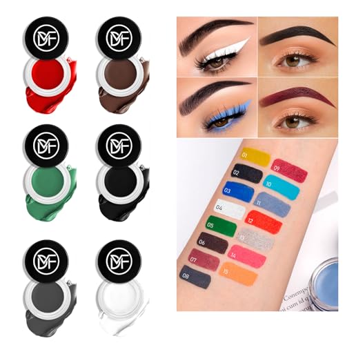 Waterproof Gel Eyeliner Set with Brush - Long Lasting