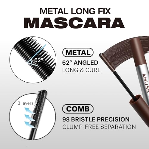 AMUSE SEOUL Long Fix Vegan Tubing Mascara - Smudge Proof & Curling