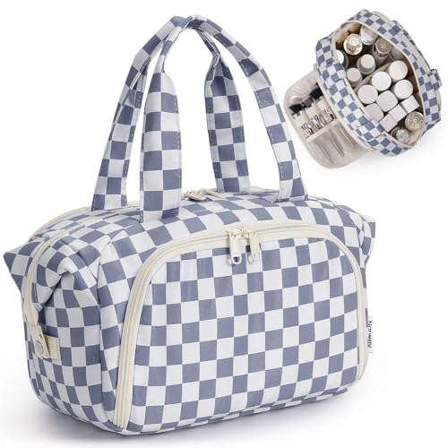 Narwey Large Travel Toiletry Bag for Women with Wet Pocket
