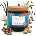 Saavy Naturals Body Scrub - Scented Sugar Vanilla Extract, Natural Body Scrub & Vegan Exfoliating with Vitamin E, Gentle for Sensitive Skin ? Made in USA ? Tahitian Vanilla (1 Pack) - 12 oz