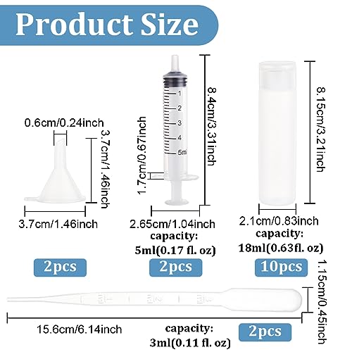 BENECREAT 10 Pack 18ml Refillable Travel Makeup & Cosmetic Squeeze Bottles