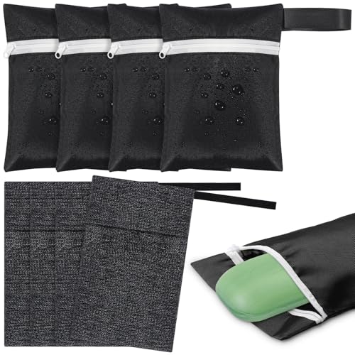 Travel Soap Bag Set 4-Pack Waterproof Leakproof