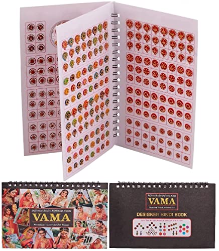 VAMA Stone Bindi Book - 372 Multicolor Designer Bindis