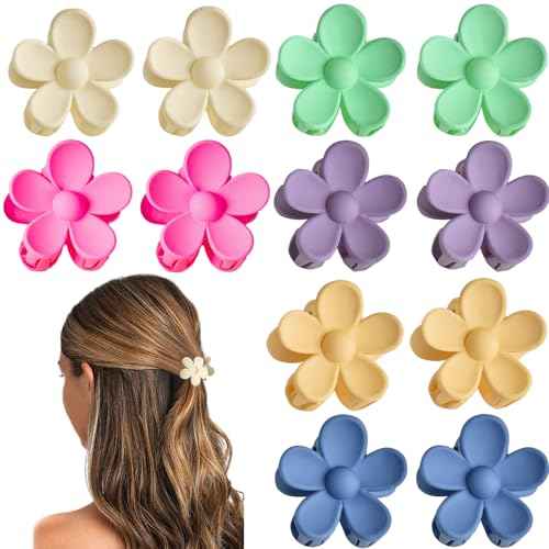 12 Pcs Colorful Mini Hair Claw Small Hair Clips for Women Kids Girls, 1.37 Inch Tiny hair clips Jaw Clips Clamps Nonslip Clip/Hair Accessories, Assorted Colors(6 Colors)