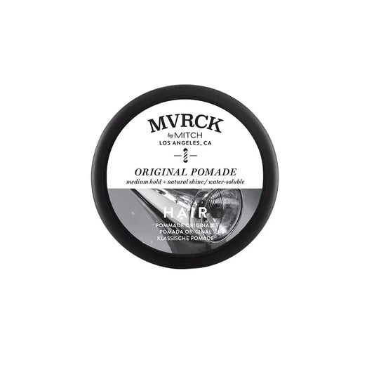 MVRCK by Paul Mitchell Original Pomade for Men, Medium Hold, Natural Shine Finish, Water-Soluble, For All Hair Types, 3 oz.
