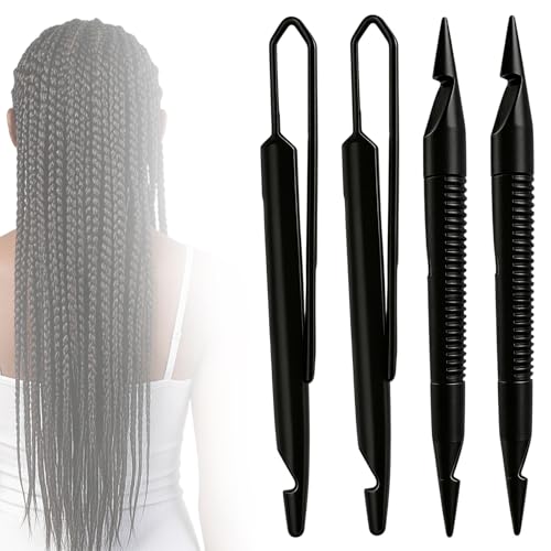 4-Piece Interlocking Loc Tool Set for Dreadlocks & Microlocs