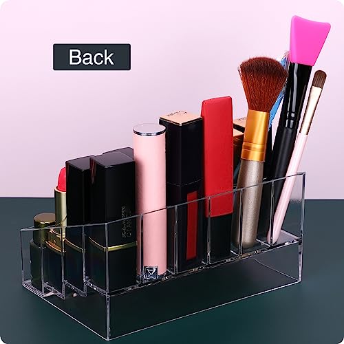 MOSIKER 24-Slot Lipstick Organizer | Clear Acrylic Makeup Storage