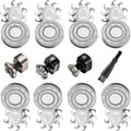 Double-Ring 8pcs Shaver Razor Blade for Pitbull Skull Shaver Replacement head shaver Heads Blades (8 PCS)