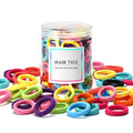 100 Pcs Seamless Cotton Baby Hair Ties – Soft & No Damage