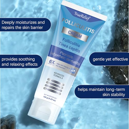 Folliculitis Cream for Scalp, Face & Body – 120g Soothing Relief