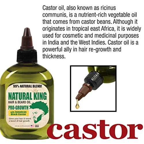 SFC Natural King Hair & Beard Oil with Jamaican Black Castor Oil - 7.1 oz