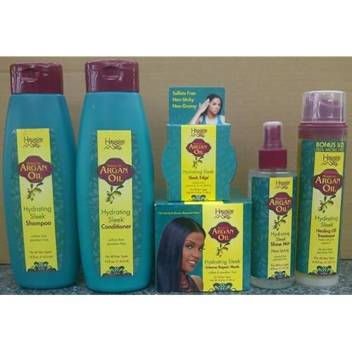 Hawaiian Silky Argan Oil Hydrating Sleek Shampoo, 14 Ounce
