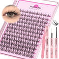 MOONKALI Manga Lash Clusters Kit Natural Waterproof Eyelash Extension 10-16MM CC Curly - Includes Lash Kit-Manga Variation