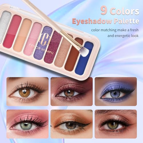Color Nymph Makeup Kit with Sequin Bag for Beginners