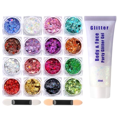 Body Glitter Gel – Chunky Face & Hair Sparkle, All-Day Wear