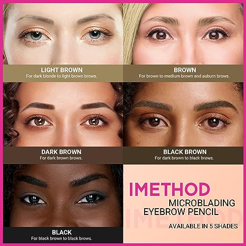 iMethod Microblading Eyebrow Pencil Dark Brown - Dual-Ended Brow Pen