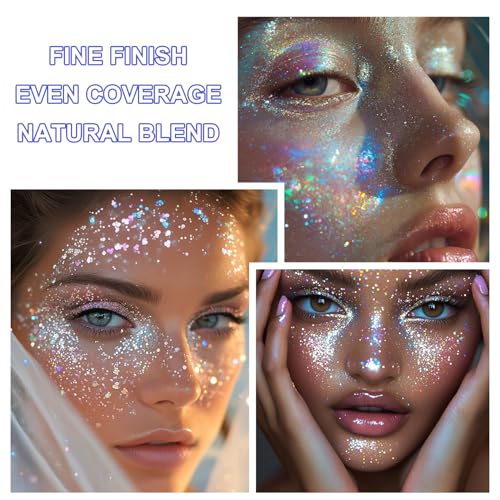 Roll-On Holographic Body Glitter Gel - Color Changing