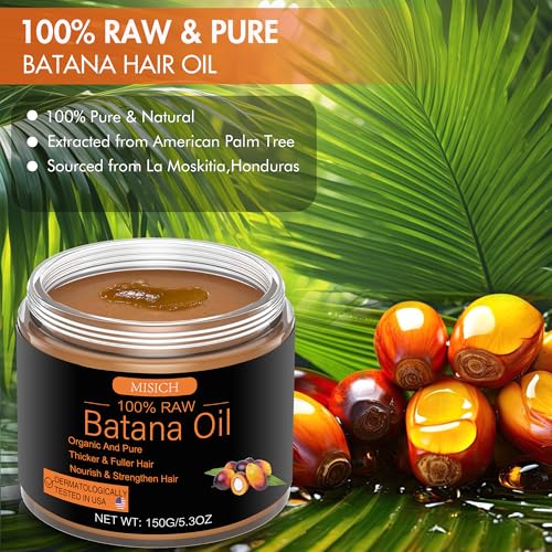 Batana Oil Hair Growth - 100% Pure Organic 5.3 oz
