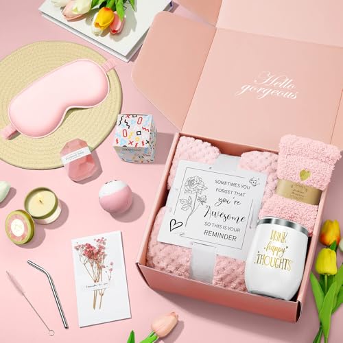 Spa Gift Basket for Women - Birthday Self Care Relaxation Set