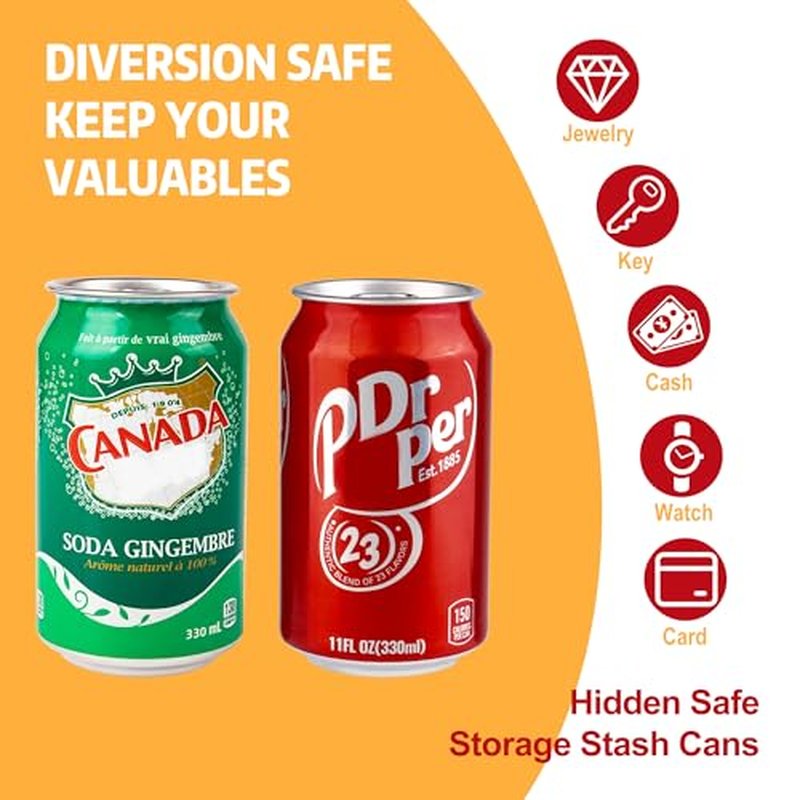 Fake Soda Can Diversion Safe - 11 oz Red Stash Can