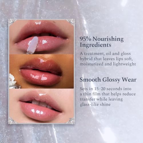 Flower Knows Shell's Jewel Nourishing Lip Glaze Juicy Berry Red 0.16 Fl Oz - Coral Conch