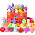 30 Pack Kawaii Squishies Toys, 1-2" Mini Mochi Animals